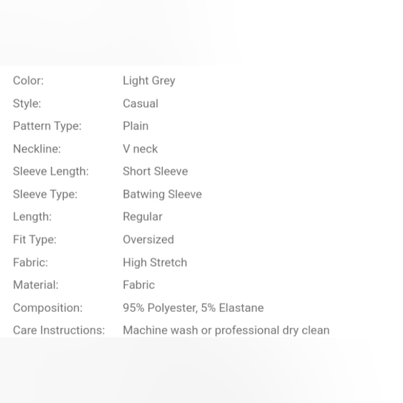 ✨NWOT✨ White V-Neck T-Shirt - Picture 2 of 6